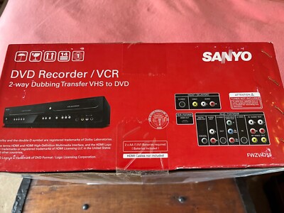 SANYO Funai FWZV475F DVD/VCR Combo Recorder VHS to DVD/TV to DVD