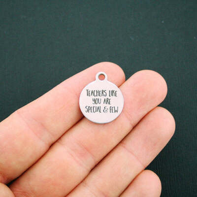Teachers Stainless Steel Charms - Like you are special & few - BFS001-0402