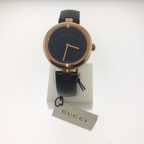 Gucci Diamatissima Black Lacquered Dial 
