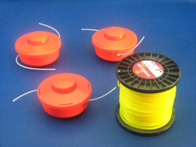 3 Fadenspulen + 86 Meter RUND Faden 2,4 mm für Arebos W52CAR-HE-M 4in1 Motorsens
