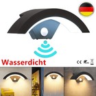 LED Wandlampe mit Bewegungsmelder 18W IP65 Sensor Deko Außenleuchte Wandleuchte