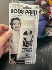 Washable Costume Body Paint 3.4oz White New 