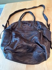 Sundance Soft Dark Brown Leather Shoulder Bag Large