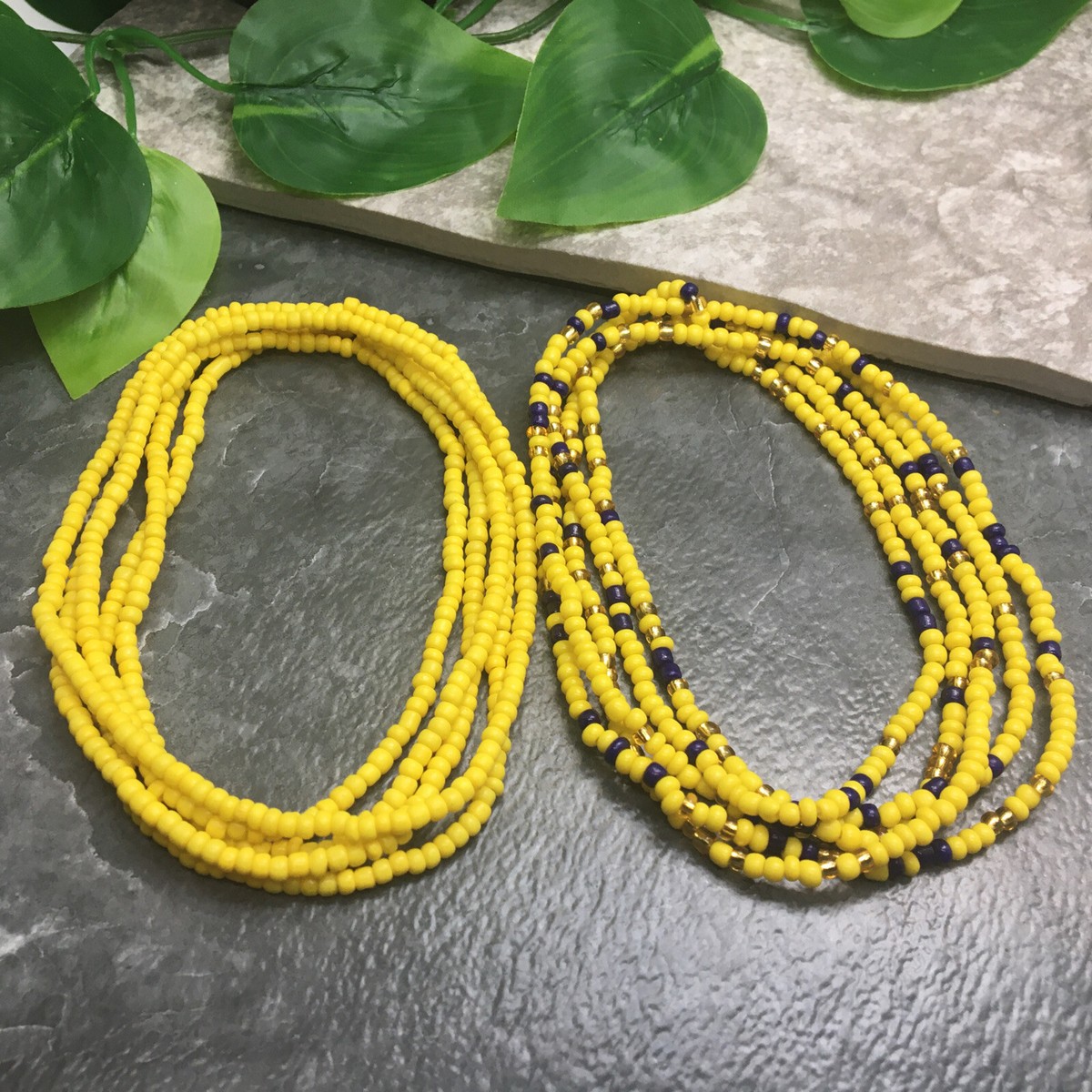 Necklace or waist beads with matching bracelet Deep Friendship Traditional Waist Beads – Fitbeads main image 4