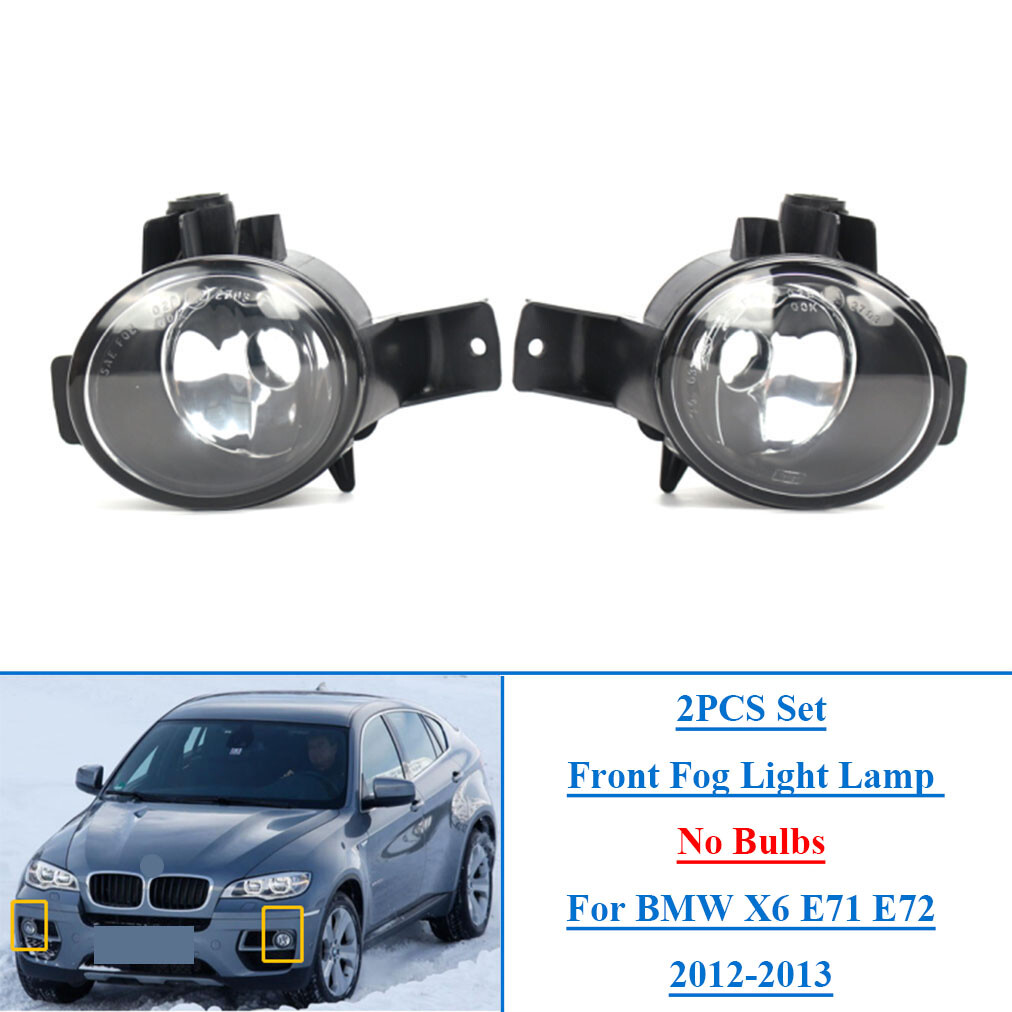 Fits For BMW X6 E71 E72 2012-2013 2PCS Set Car Front Fog Light Lamp without Bulb