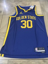 Nike Golden State Warriors Stephen Curry Jordan Navy Jersey Size Medium NWT