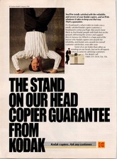 Kodak Copier Guarantee Vintage 1990 Magazine Ad Print