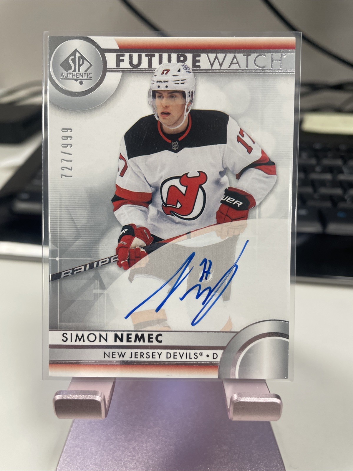 2023-24 Simon Nemec SP Authentic Auto Future Watch /999