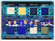 2020-21 ITG Used Keon Horton Clark Sundin Baun Salming Sittler Blue Jersey (4/6)