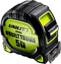 Unilite MT5M2 Heavy Duty Tape Measure – 5M/16Ft, 27Mm Wide SUPERBLADE Nylon Coat