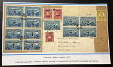 Canal Zone J18-24 on package piece US Possession KSPhilatelics Bz102