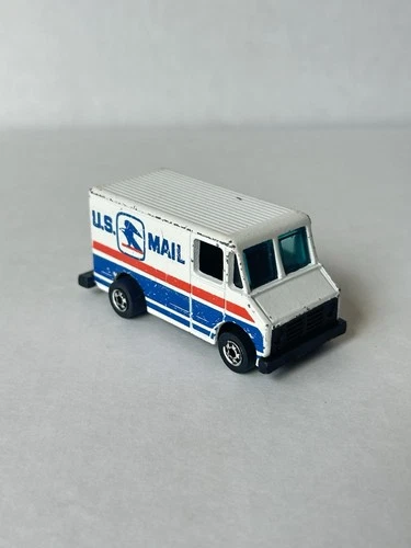 Hot Wheels Vintage 1977 US Mail Truck - White/ Blue Die Cast 1:64 - Pre Owned