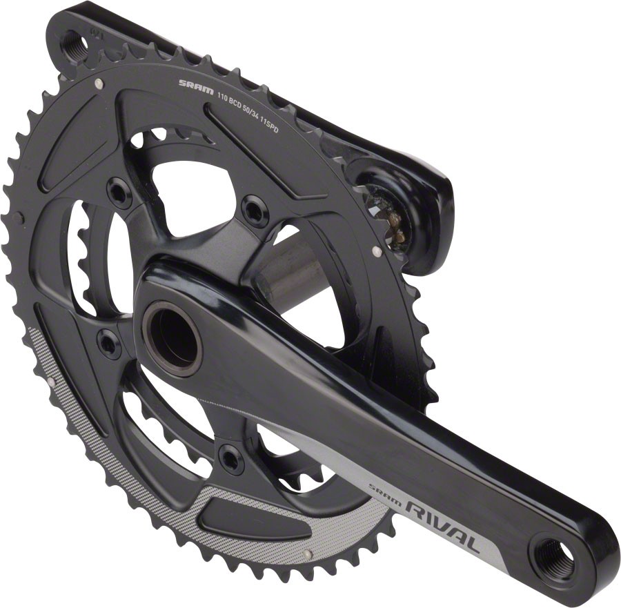SRAM Rival 22 Crankset 170mm 11-Speed 50/34t 110 BCD GXP Spindle Interface Black