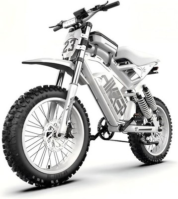 Hikeep 20''x4 Electric Dirt Bike Fat Tires 3000W Peak E-Bike 52V 40Ah for Adults