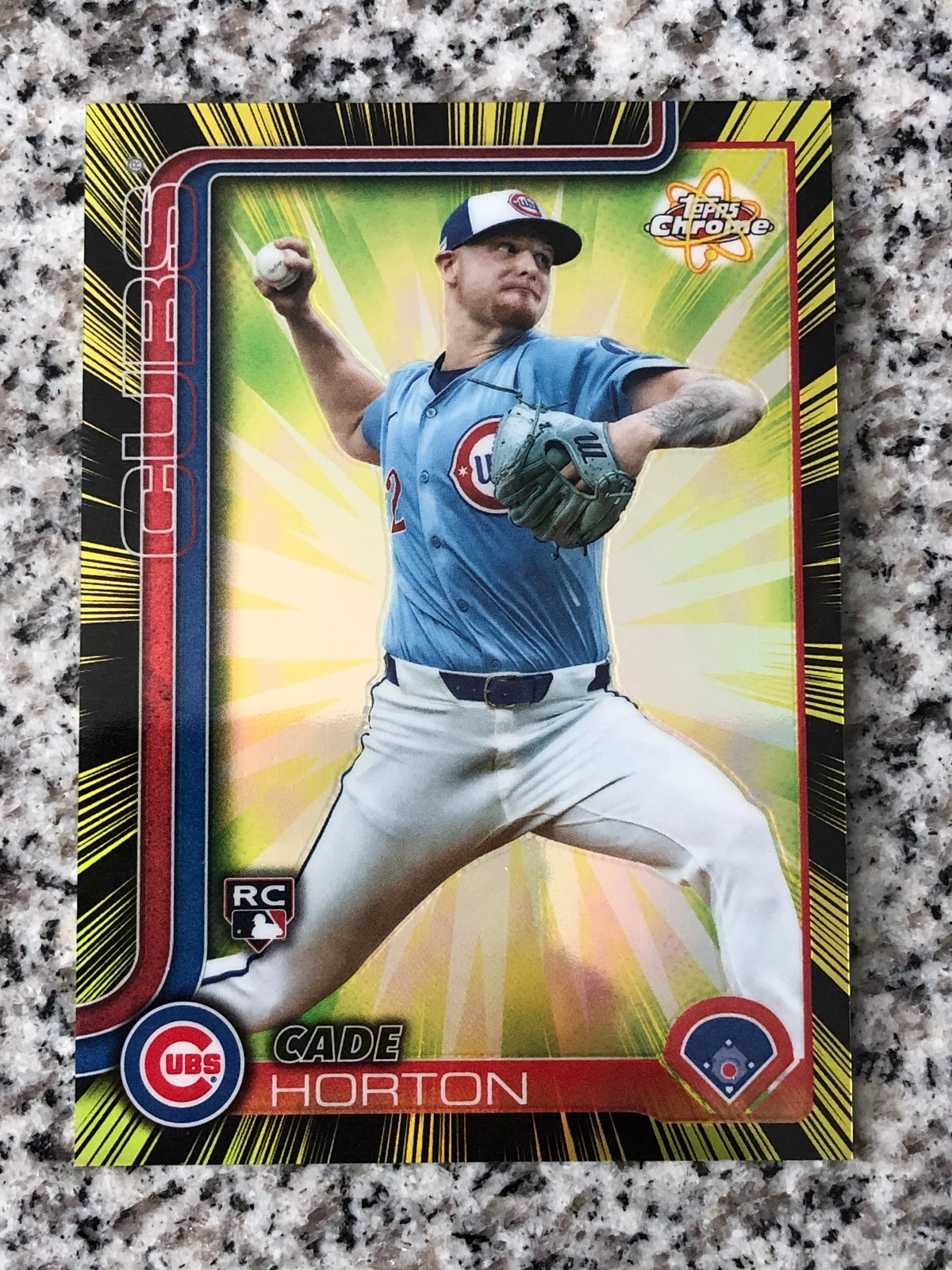 2025 Topps Chrome Update Cade Horton Radiating Rookies #RR-38 (RC) Chicago Cubs