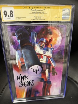 SIGNED BY MARK SPEARS CGC 9.8 TRANSFORMERS #19