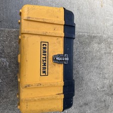Vintage Craftsman Professional Yellow And Black Plastic 16 Tool Box W Tray Vintage Craftsman Professional Yellow And Black Plastic 16 Tool Box W Tray