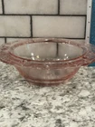 Tiara Mother Goose Pink Glass Bowl, Depression Glass, 1970's-1980's,Vintage