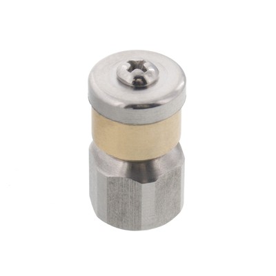Erie Tools Rotating 1/4'' Sewer Jetter Nozzle for Drain Cleaning 4.5 Orifice