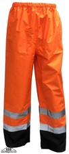 Hi Vis Orange Safety Pants Class E Hi Viz Waterproof Pants - 98-PE2000-O - 1 pc
