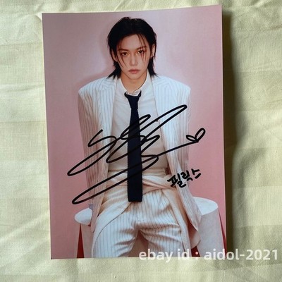 SALE STRAY KIDS Felix Autographed Signed Photo 5*7 K-POP Collectibles 2025
