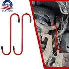 2Pcs Red Brake Caliper Hanger Hooks Steel Powder Coated  (2 Piece Set)