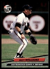 Matt Williams 1992 Ultra #296 Giants MLB READ FREE SHIPPING AutographDen