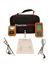 Therm Pro Remote Food Thermometer with Dual Probes - Model TP-20 - With Case