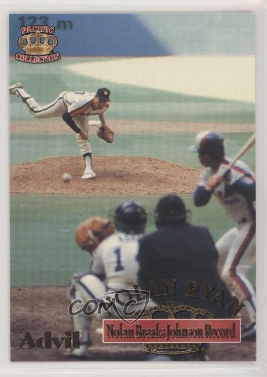 1996 Pacific Crown Collection Advil Nolan Ryan Nolan Ryan #19 HOF 00ab