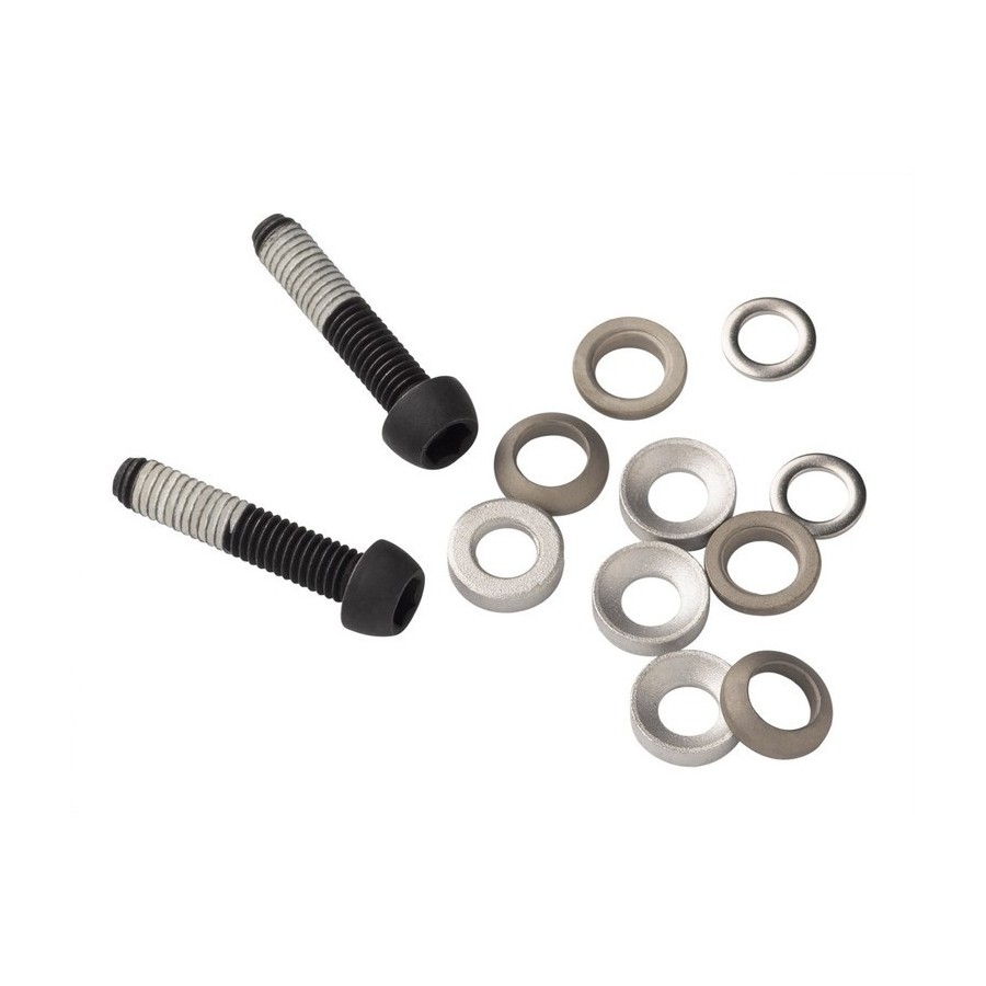 viti fissaggio pinza in titanio flat mount 17mm 2 pezzi SRAM freni a disco