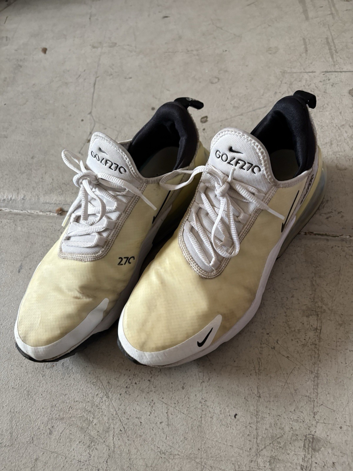 Shoes White Beige Black Synthetic Mesh Low Top