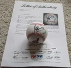 MANNY RAMIREZ Signed Baseball PSA Full LOA Cleveland Indians