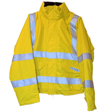 Portwest US773 Bizflame Hi Vis Large L Bomber Jacket Waterproof Detachable Hood