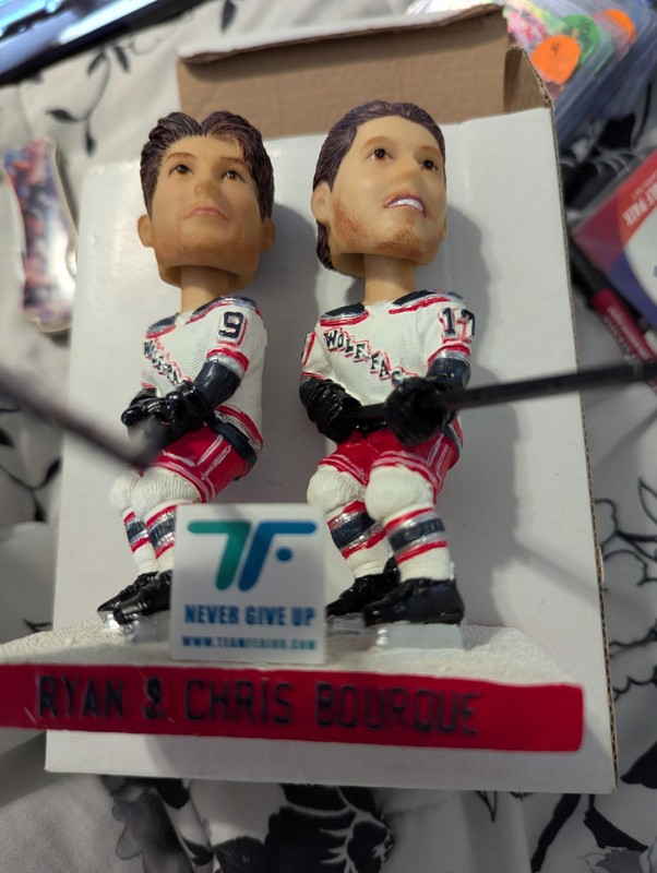 AHL Hartford Wolfpack Bobble Head Ryan  & Chris Bourque  New In Box