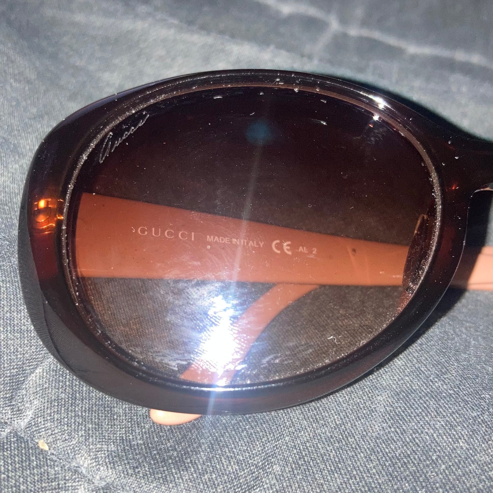 Gucci Glasses Interlocking G Brown Gradient Oval … - image 5
