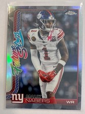 2025 Topps Chrome - MALIK NABERS - #FS-8 - Future Stars Refractor | NY Giants 