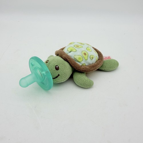 WubbaNub Plush "Yummy Avocado Turtle" Pacifier Plush Binkie Holder Baby