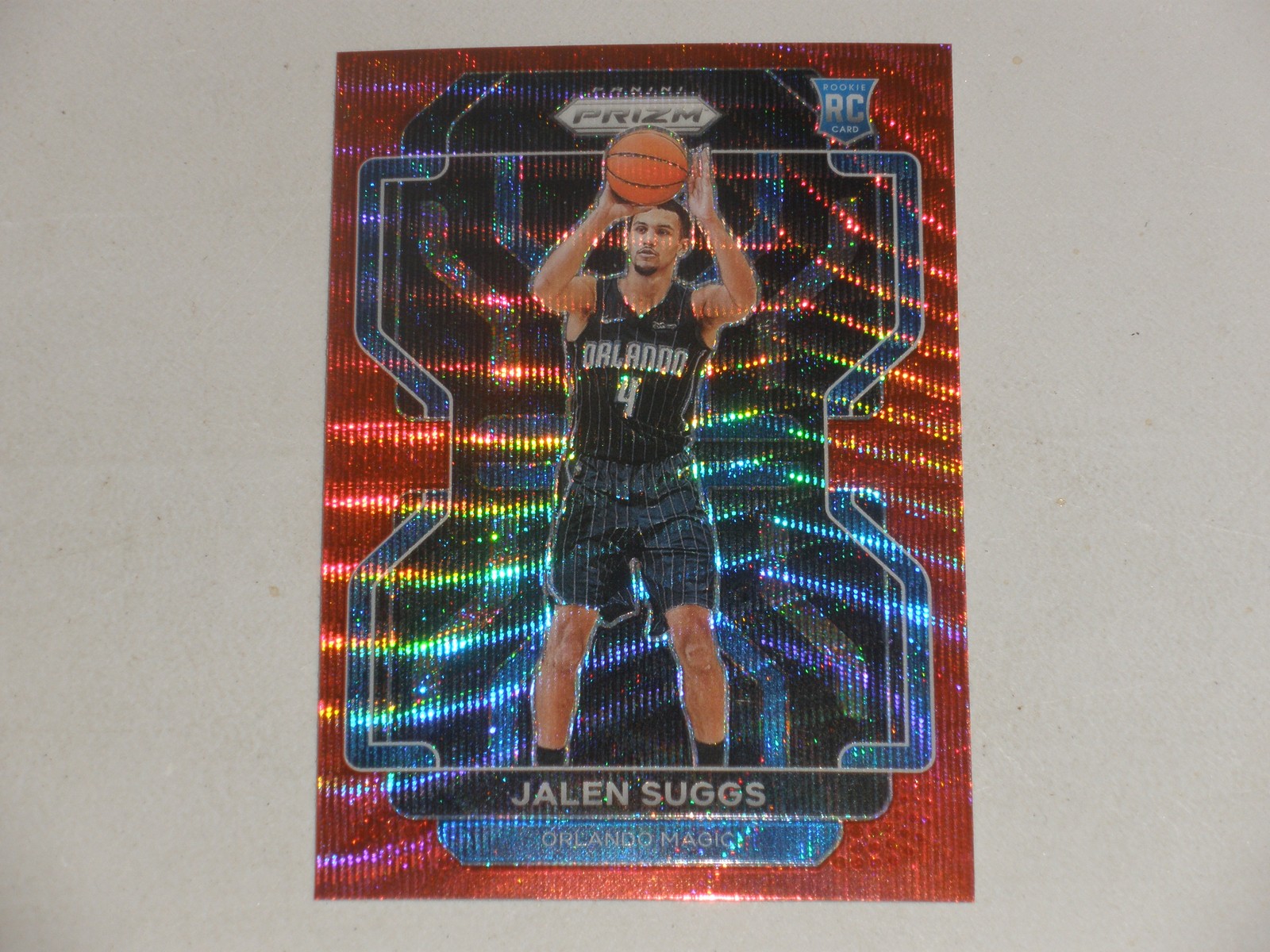 2021-22 Panini Prizm Ruby Wave Prizm #314 Jalen Suggs Rookie RC