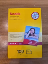Kodak Glossy Premium Photo Paper 100 Sheets  4x6 Inches. Used, 80+ Sheets Left.