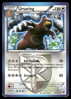 Pokemon Tcg Ursaring #76 Pokemon Plasma Blast MP | eBay