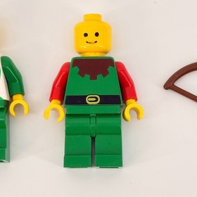 Vintage LEGO Castle Minifigures cas319 cas139 Forestmen w/ Bows 1980s-90s Rare