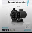 3/4 HP Booster Pump For Pressure Side Pool Cleaners PB460 PB4-60 115V/230V Black — photo 2