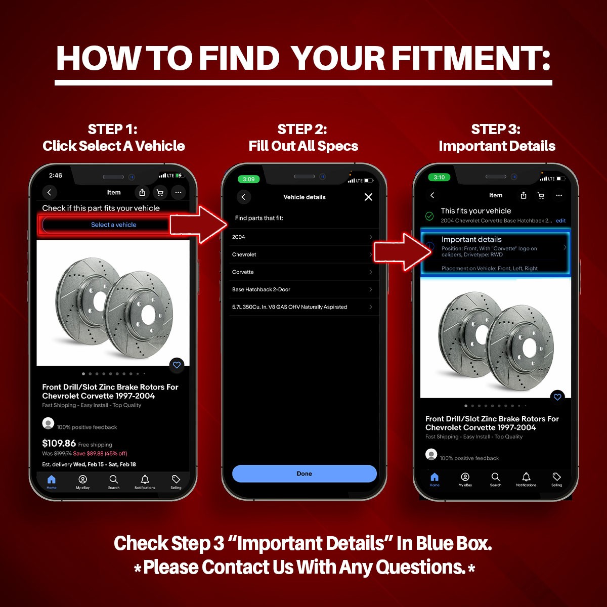 Front Rear Ceramic Brake Pads for Buick Rainier Trailblazer Envoy Ascender SSR .