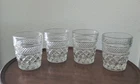 Anchor Hocking Vintage Wexford Clear Old Fashion/Rocks Glasses Set Of 4 🤍 3.75"