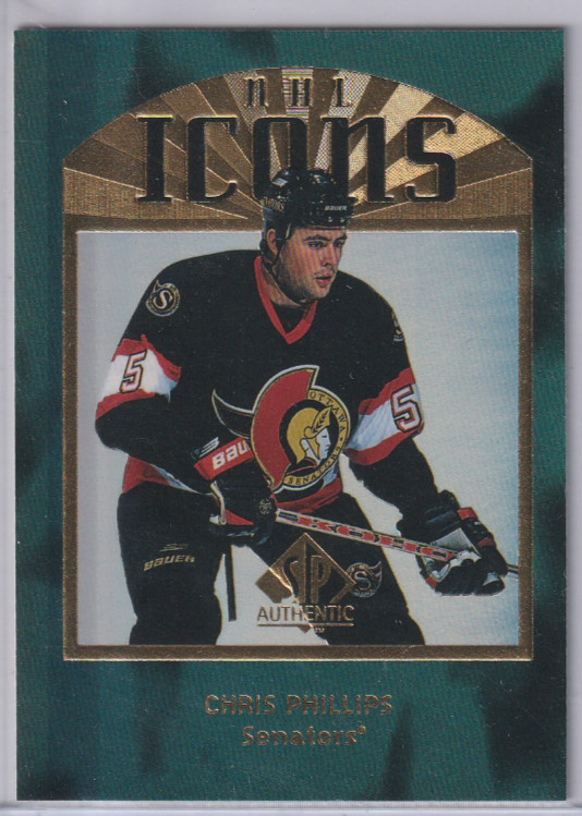 Chris Phillips 1997-98 SP Authentic NHL Icons Embossed