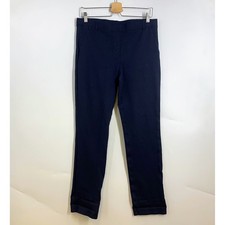 Quince Womens Ultra Stretch Flat Front Casual Straight Leg Dress Pants Size L