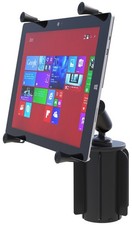 RAM-A-CAN Cup Holder Mount w/ X-Grip for 12" Tablets - Fits iPad Pro and Others