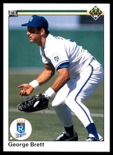 George Brett 1990 Upper Deck #124 Royals MLB READ FREE SHIPPING AutographDen