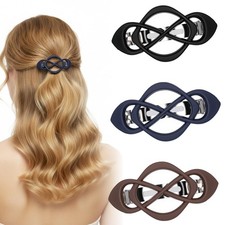 3 PCS Vintage French Barrette Clips, Decorative Hair Clip Elegant Retro Frenc...