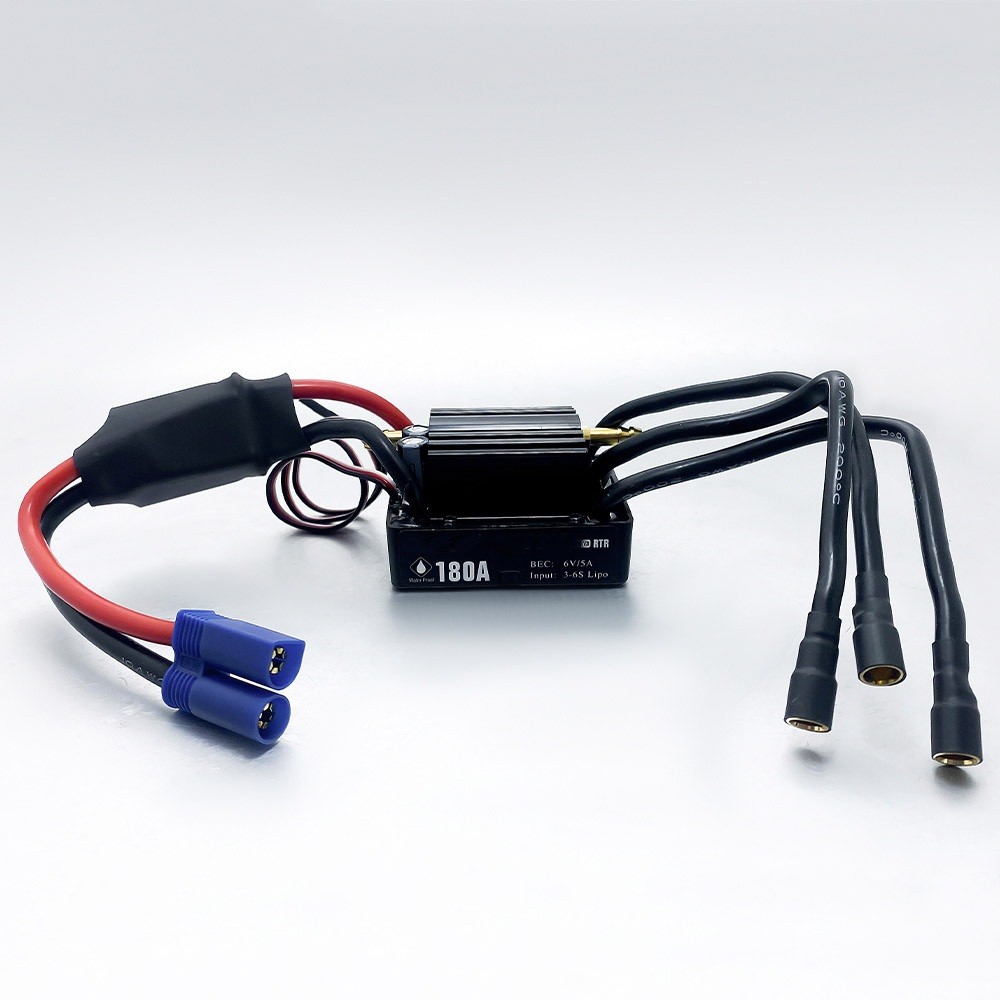 180A BEC Water-Cooled Boat ESC Speed Controller EC5 Connector for Brushless RC B